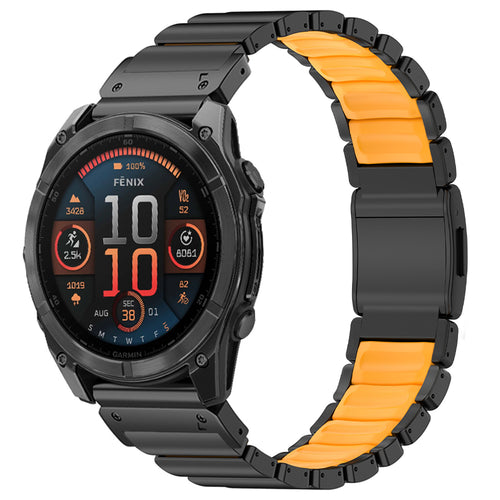 Titanium QuickFit Band +FKM For Garmin