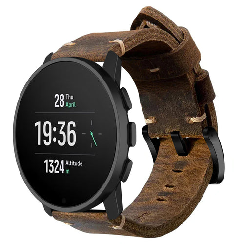 Vintage Leather Strap For Suunto -22mm