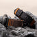 Oval Buckle Nylon + Leather Band For Garmin