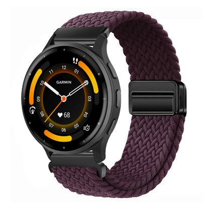 Magnetic Buckle Nylon Strap For Garmin Forerunner245/255s/255//265M/Venu/Venu2