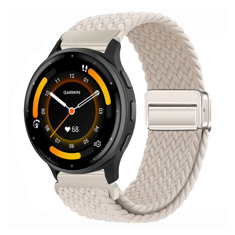 Magnetic Buckle Nylon Strap For Garmin Forerunner245/255s/255//265M/Venu/Venu2
