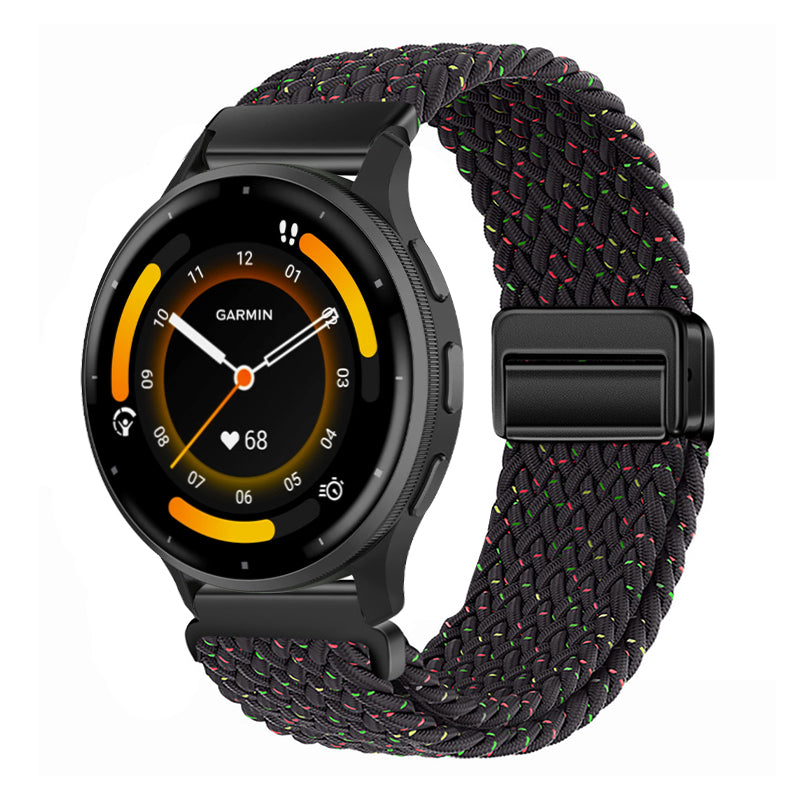 Magnetic Buckle Nylon Strap For Garmin Forerunner245/255s/255//265M/Venu/Venu2