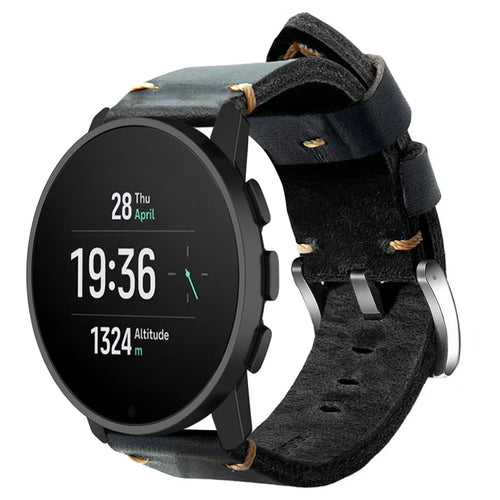 Vintage Leather Strap For Suunto -22mm