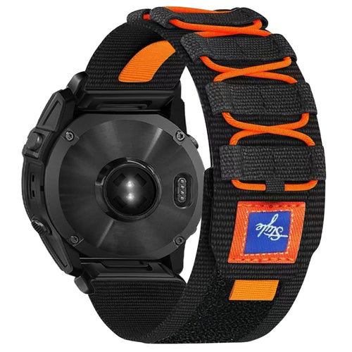 Designer Nylon Woven Band For Garmin-Lengthened Size