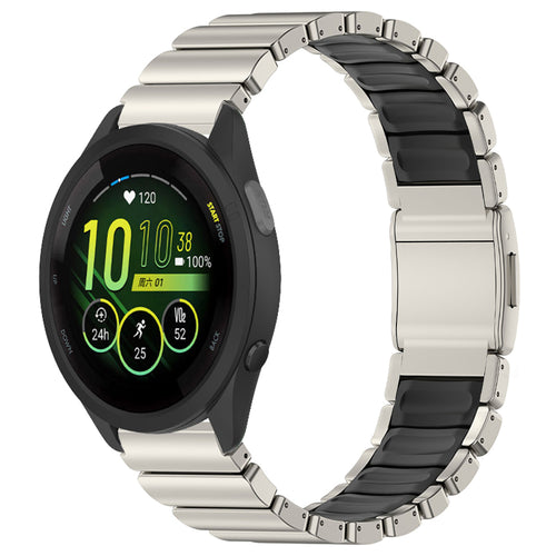 Titanium Band +FKM For Garmin Venu 3/Venu 2/Forerunner245/255s/255//265