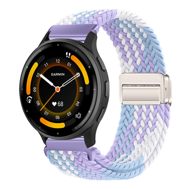Magnetic Buckle Nylon Strap For Garmin Forerunner245/255s/255//265M/Venu/Venu2