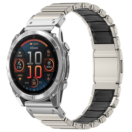 Titanium QuickFit Band +FKM For Garmin