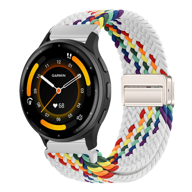 Magnetic Buckle Nylon Strap For Garmin Forerunner245/255s/255//265M/Venu/Venu2