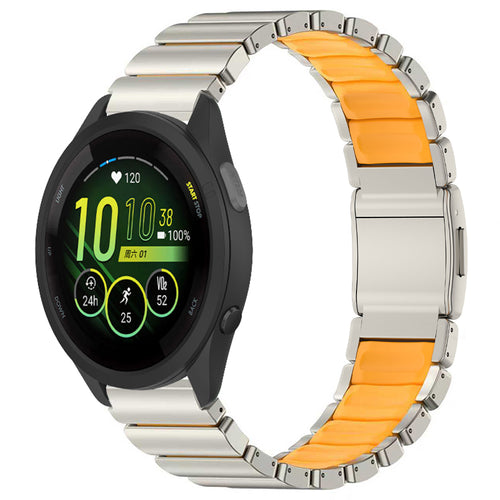 Titanium Band +FKM For Garmin Venu 3/Venu 2/Forerunner245/255s/255//265
