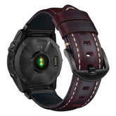 Nappa Leather Watch Band For Garmin
