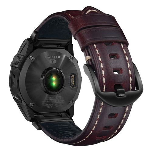 Nappa Leather Watch Band For Garmin