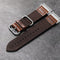 Oval Buckle Nylon + Leather Band For Garmin