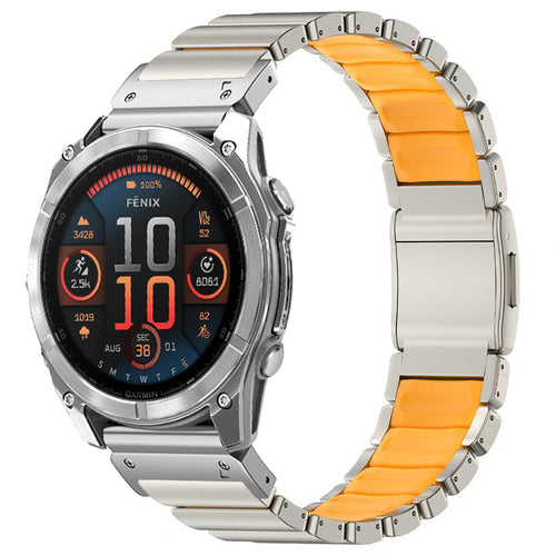 Titanium QuickFit Band +FKM For Garmin