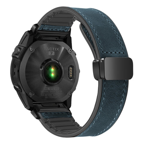 Silicone Magnetic Leather Strap For Garmin