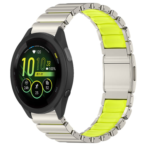Titanium Band +FKM For Garmin Venu 3/Venu 2/Forerunner245/255s/255//265