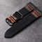 Oval Buckle Nylon + Leather Band For Garmin