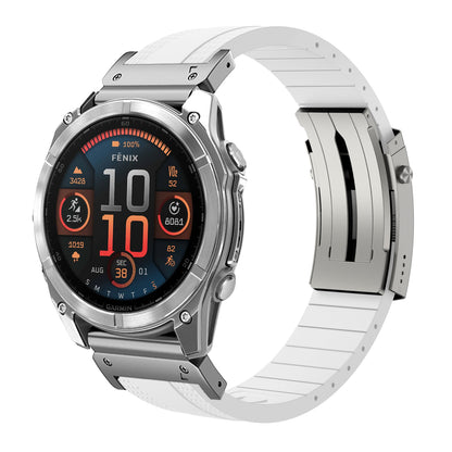 Fluororubber Luxe Band  for Garmin Fenix 8 5X 6 Pro 6X 7 7X-