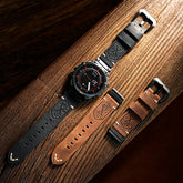 Vintage Full-Grain Leather Strap for Garmin | QuickFit 20/22/26mm