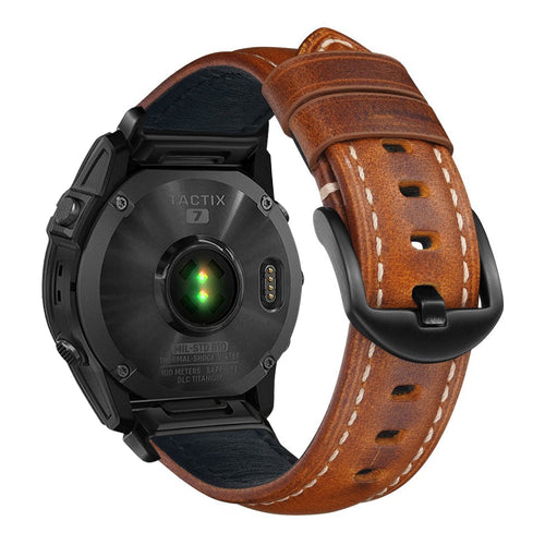 Nappa Leather Watch Band For Garmin