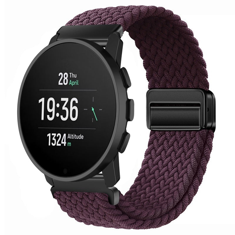 Magnetic Buckle Nylon Strap For Suunto -22mm
