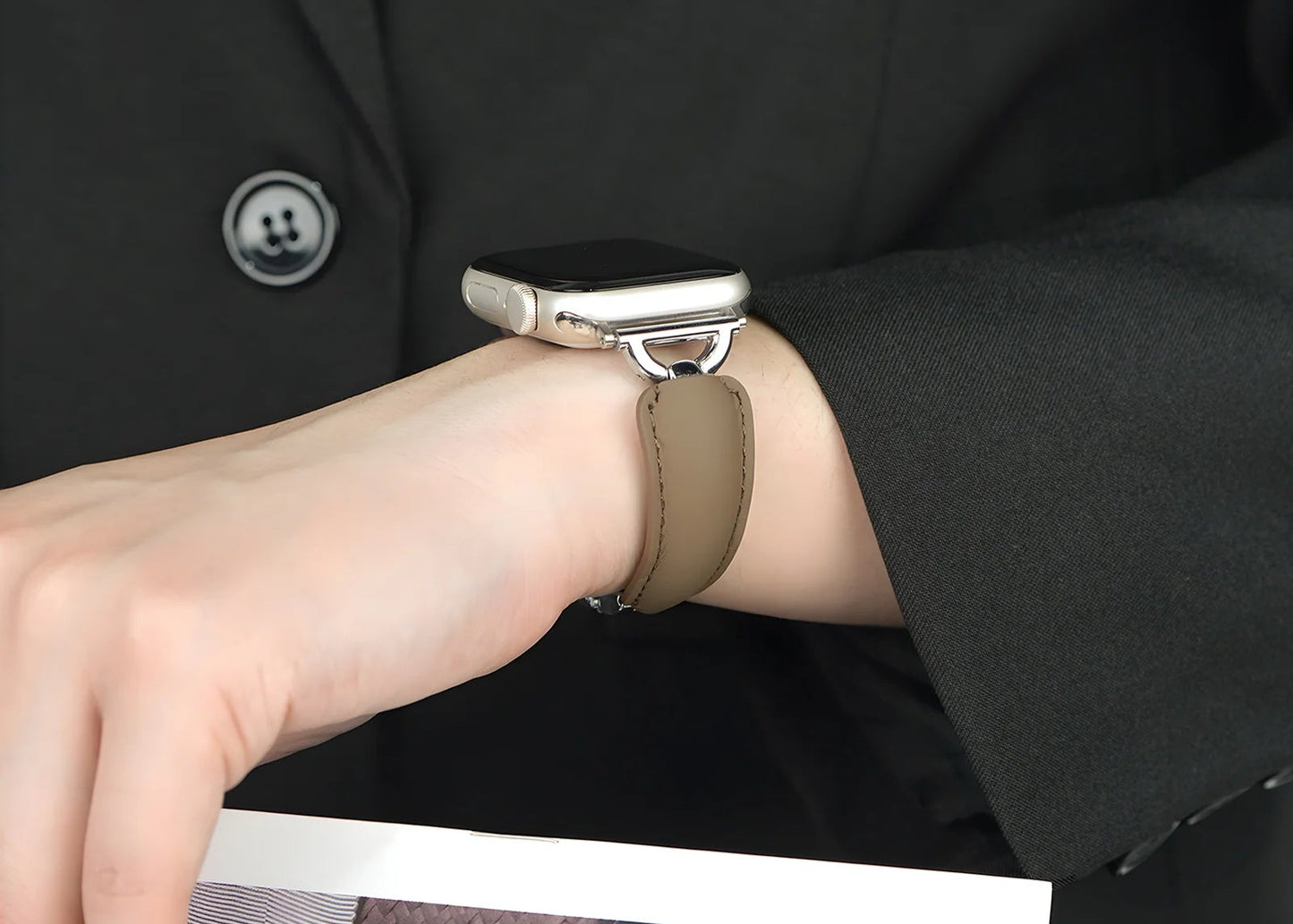 Leather Bracelet For Apple Watch