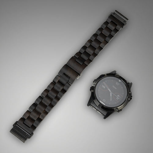 Natural Wood Watch Band For Garmin