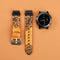 Hand-engraved embossed leather strap for Garmin
