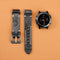 Hand-engraved embossed leather strap for Garmin
