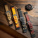 Hand-engraved embossed leather strap for Garmin