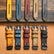 Hand-engraved embossed leather strap for Garmin