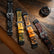 Hand-engraved embossed leather strap for Garmin