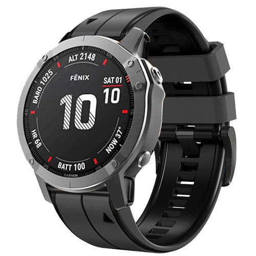 Soft Silicone Strap for Garmin Fenix 8/7X/Fenix 6X 5X