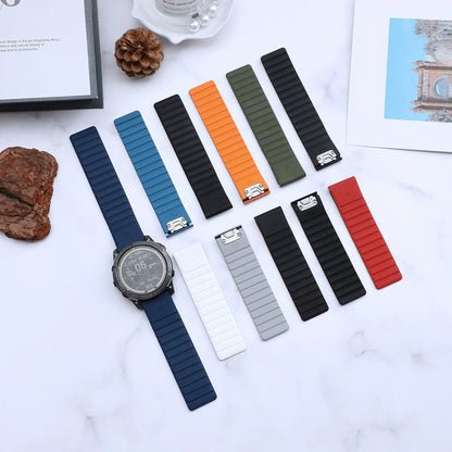 Silicone Magnetic Watch Strap For Garmin Watch