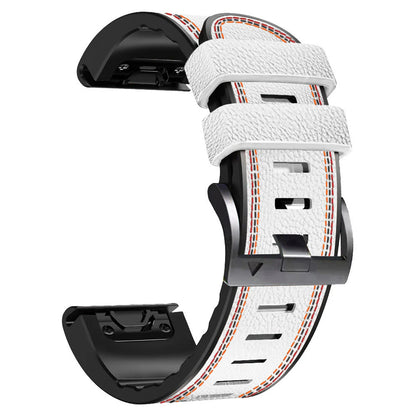 Grained Leather Strap for Garmin Watch