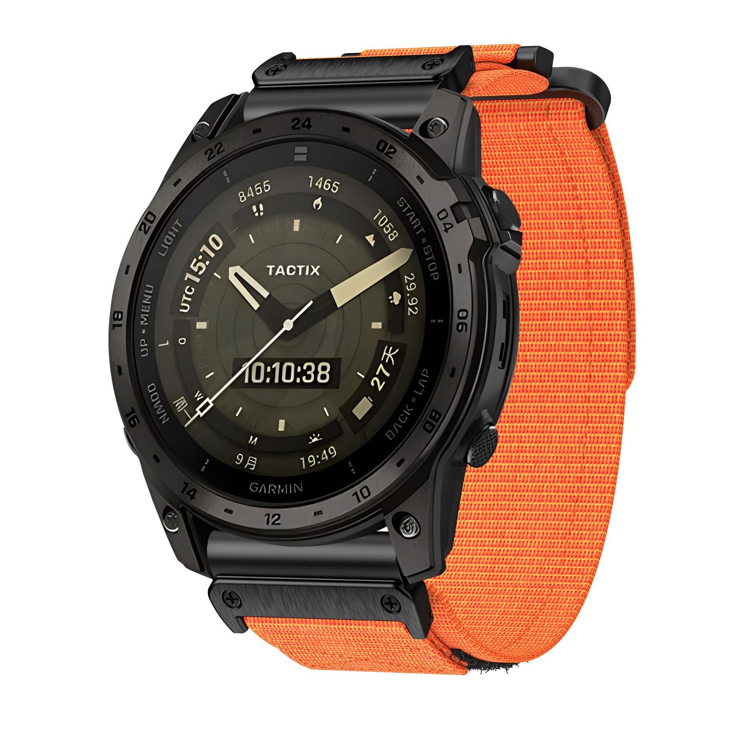 Nylon Canvas Loop Velcro Strap For Garmin