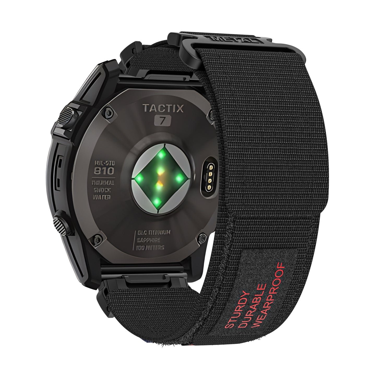Nylon Canvas Loop Velcro Strap For Garmin