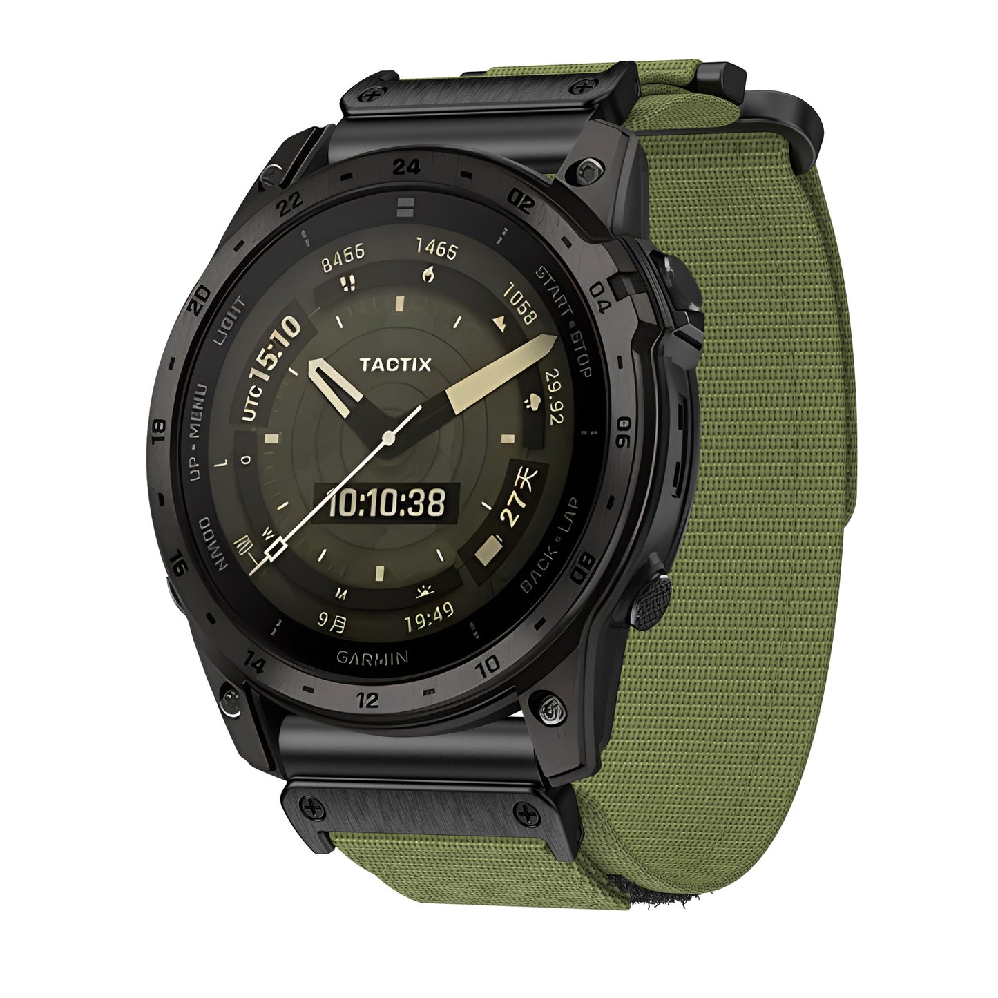 Nylon Canvas Loop Velcro Strap For Garmin