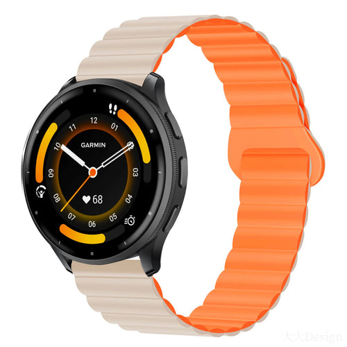 Classic Magnetic Loop Silicone Strap For Garmin Venu 3/Venu 2/Forerunner255/265