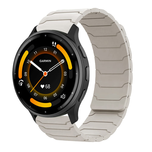 Armor Silicone Magnetic Watch Strap for Garmin Forerunner245/255s/Venu/Venu2