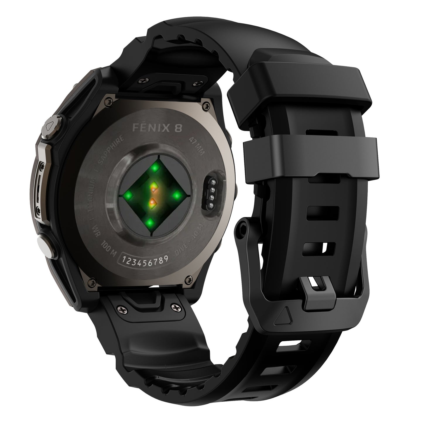 Super Titan Sport Silicone Band For Garmin Fenix 8 7 7X 6
