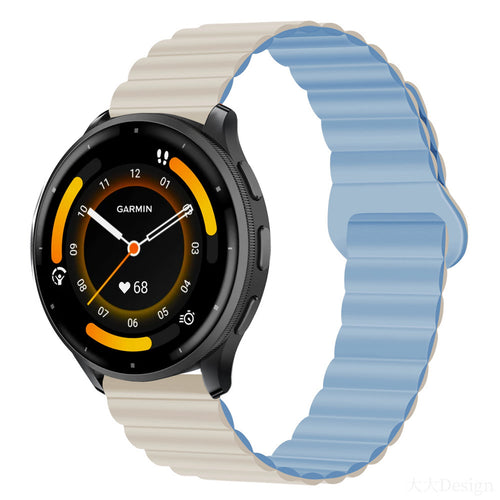 Classic Magnetic Loop Silicone Strap For Garmin Venu 3/Venu 2/Forerunner255/265