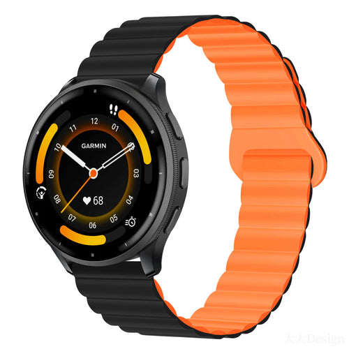 Classic Magnetic Loop Silicone Strap For Garmin Venu 3/Venu 2/Forerunner255/265