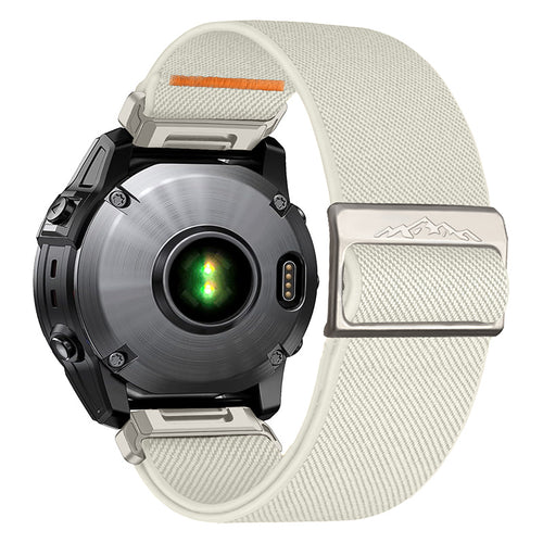 Elastic Nylon Loop Watch Band Strap For Garmin Fenix 8 7X 6 6X Pro 5 5X