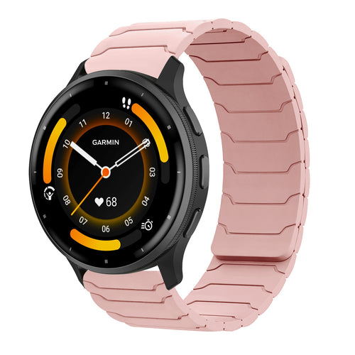Armor Silicone Magnetic Watch Strap for Garmin Forerunner245/255s/Venu/Venu2