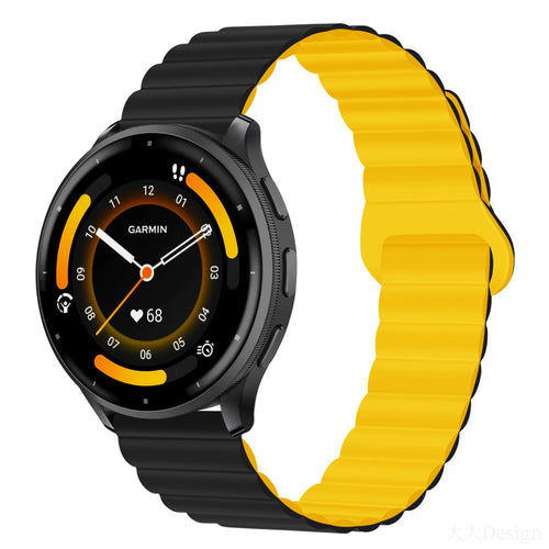 Classic Magnetic Loop Silicone Strap For Garmin Venu 3/Venu 2/Forerunner255/265
