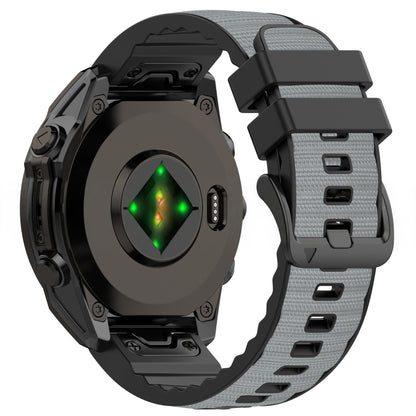 Silicone Leather + Nylon Fabric Strap For Garmin