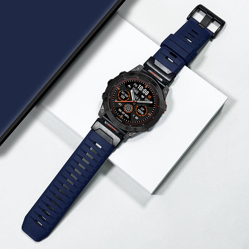 FKM Rubber Band For Garmin Fenix 8 7X 6X