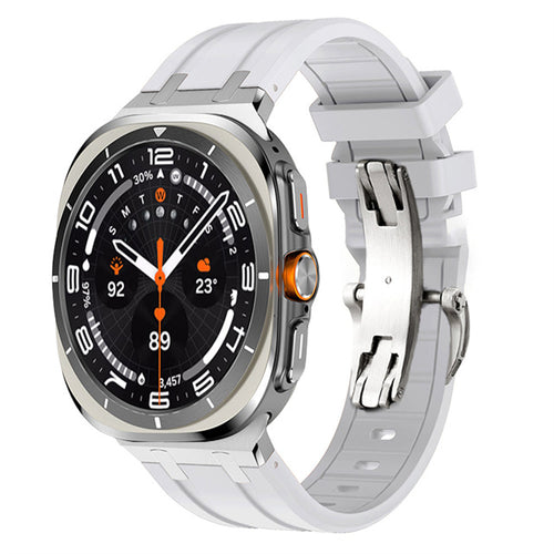 NEW AP Thick Silicone Band With Titanium Adapter For Samsung