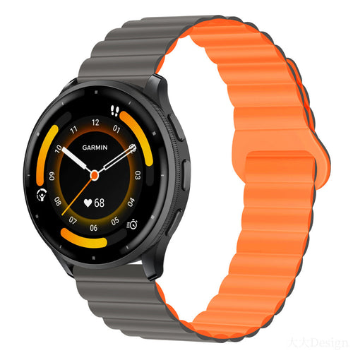 Classic Magnetic Loop Silicone Strap For Garmin Venu 3/Venu 2/Forerunner255/265