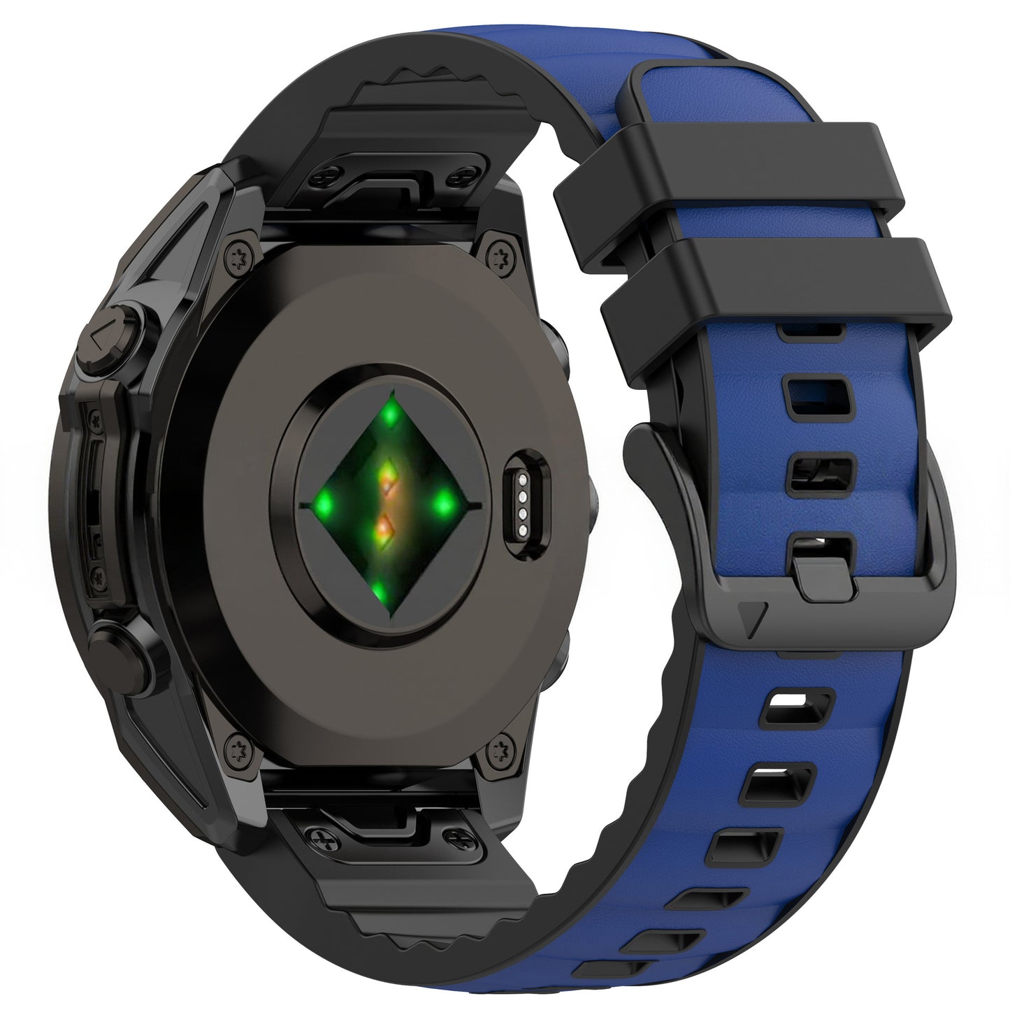 Silicone Leather + Nylon Fabric Strap For Garmin